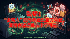 警惕！ “会骂人”的陈年老虫宝刀未老， 受害者数据丢失永不可逆！