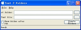 Text2Folders