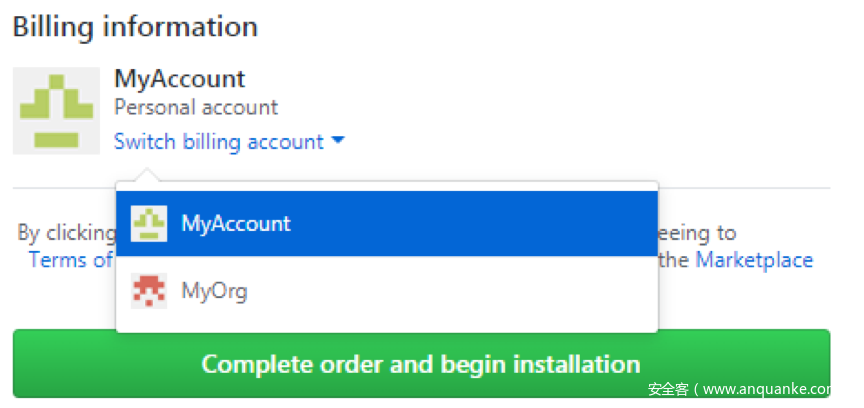 该集成只能安装到我的帐户或我拥有“所有者”权限的组织中 该集成只能安装到我的帐户或我拥有“所有者”权限的组织中