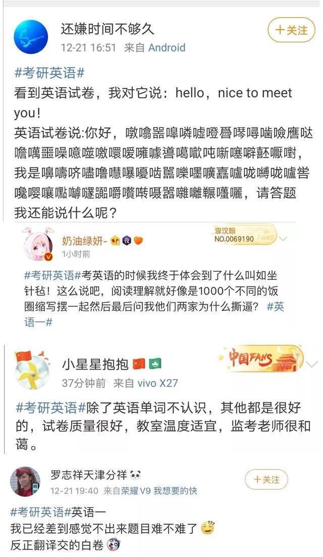 2020年研究生英语二