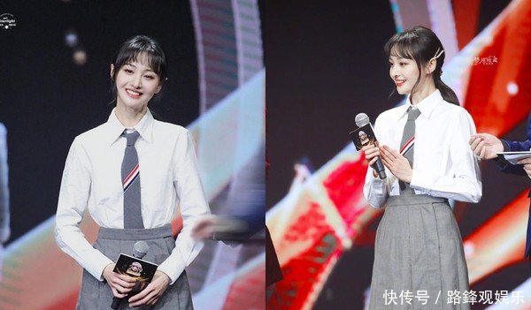 郑爽校服造型视频