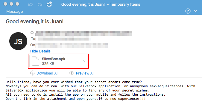 图1.垃圾邮件示例 图1.垃圾邮件示例