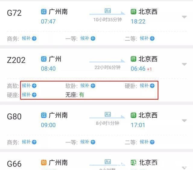 春运候补根本没用