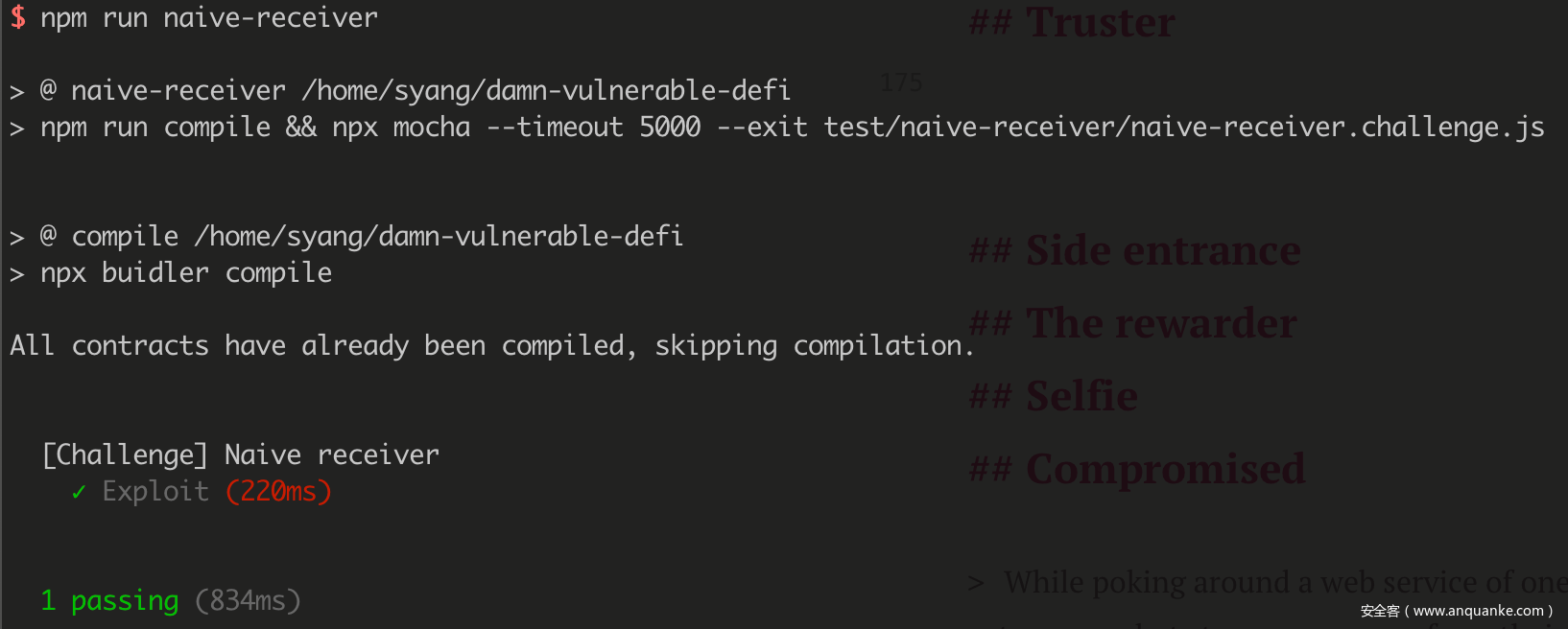 Run Naive Receiver Run Naive Receiver